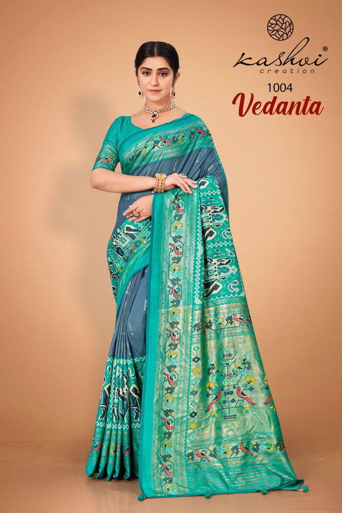 Kashvi Vedanta Colors Wholesale Wedding Sarees Catalog
